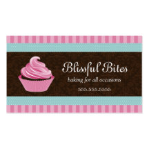 Elegant Cupcake Bakery Business Cards