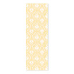 Elegant damask pattern. Light gold colour. Business Card