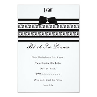 white tie invitation