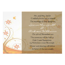 Elegant Fall Wedding Invitation