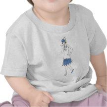 Elegant flapper deco ladies tees