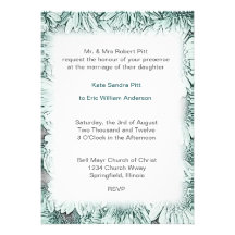 Elegant Flora Frame Formal Wedding Invitation ll
