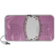 Elegant floral design iPhone speaker