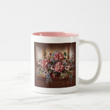 elegant florals coffee mugs
