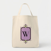 Elegant Framed Monogram Tote Bag