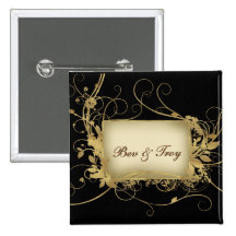 Elegant gold and black swirl design - customise it button