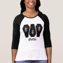 Elegant gothic coffins adorable Halloween top T-shirt