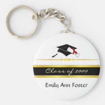 Elegant Graduation Key Ring - Class of 2009 Key Chain