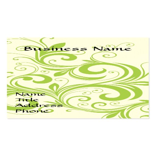 Elegant Green Business Card Template