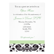 Elegant green Corporate party Invitation