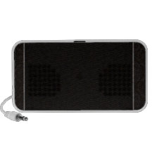 Elegant grey lines on black texture notebook speaker