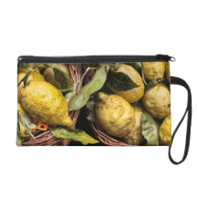 Elegant Italian Lemon Basket Amalfi Coast Lemons Wristlets
