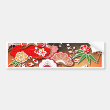 Elegant Kimono - Japanese Design Bumper Sticker