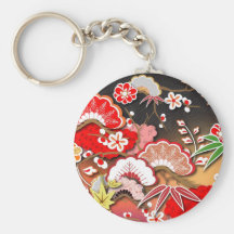 Elegant Kimono - Japanese Design Key Chains