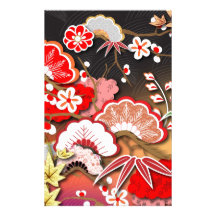 Elegant Kimono - Japanese Design Stationery
