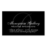 Elegant Monogram A Customisable Business Card