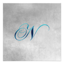 Elegant Monogram Invitation