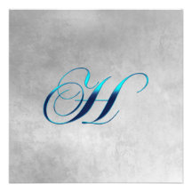 Elegant Monogram Invitation