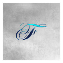 Elegant Monogram Invitation-F