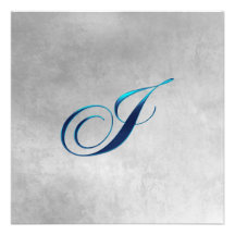 Elegant Monogram Wedding Custom Announcement