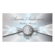 Elegant Pearl Wedding planner Business Cards