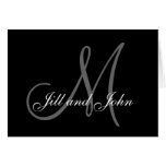 Elegant Personalised Monogram Thank You Cards