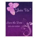 "Elegant Pink Butterfly" Beautiful Expressions Invitation