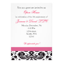 Elegant pink Corporate party Invitation