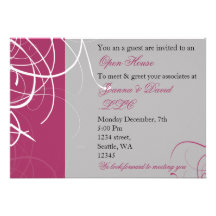 elegant pink Corporate party Invitation