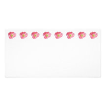 Elegant Pink Poppy Photo Cards