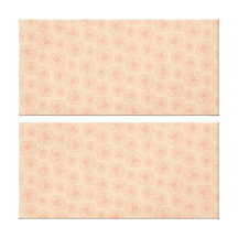 Elegant Pink Rose Pattern Stretched Canvas Print