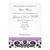 Elegant purple Corporate party Invitation