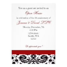 Elegant red Corporate party Invitation