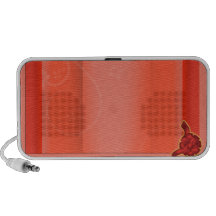 Elegant red speaker