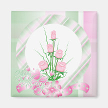 Elegant roses magnets
