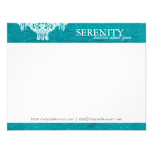 Elegant Spa and Salon Notecards Custom Invite