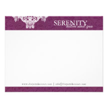 Elegant Spa and Salon Notecards Personalised Announcements