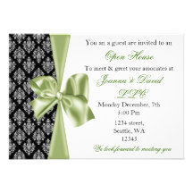 elegant stylish green Corporate Invitation