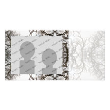 Elegant Tree Pattern Customized Photo Card