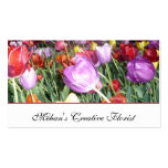 Elegant Tulips Flora Business Cards.