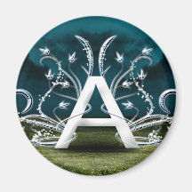 Elegant Typography Fridge Magnets