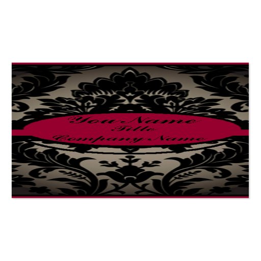 Elegant Vintage Damask Business Card