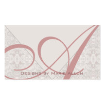 Elegant Vintage Monogram 2 Business Card Templates