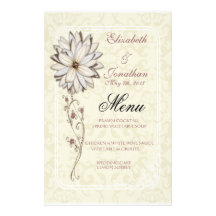 Elegant Wedding Menu Stationery