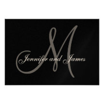 Elegant Wedding RSVP Cards for Square Invitations