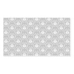 Elegant White and Grey Pattern. Damask. Business Card