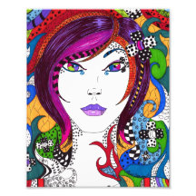 Elemental Girl Art Print Photographic Print