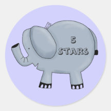 Elephant Elli School or Home Fun Stickers