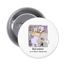 Elephant Lawyers Funny Tees Mugs Cards More Pinback Button