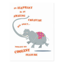 Elephant postcard